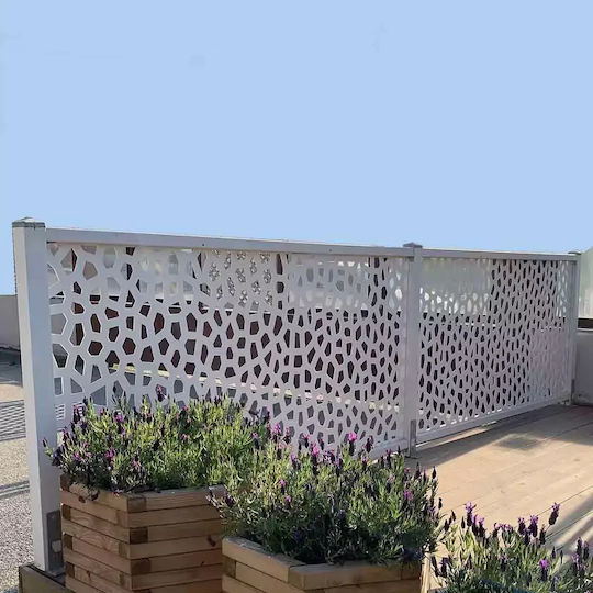 Showood Garden Fence Post Interim for PP Kafasota made of Wood 120x7x7cm Gray