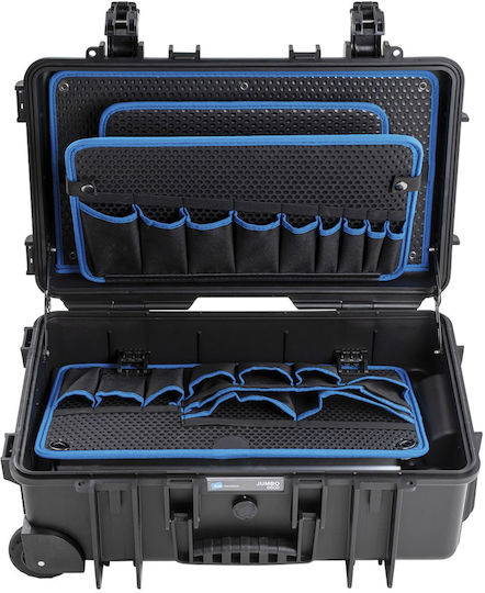 B&W International Jumbo 6600 Tool Case Plastic with Foam Dimensions: W50xD28.5xH18.5cm