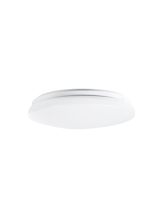 GloboStar Outdoor Ceiling Flush Mount with Integrated LED in White Color 61005