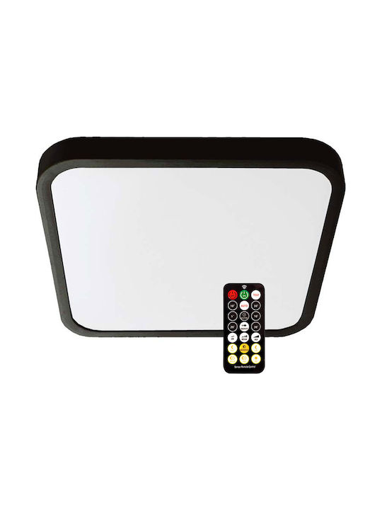 V-TAC Outdoor Ceiling Flush Mount with Integrated LED in Black Color 76721