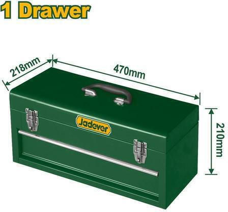 Jadever Εργαλειοθήκη Χειρός Μεταλλική