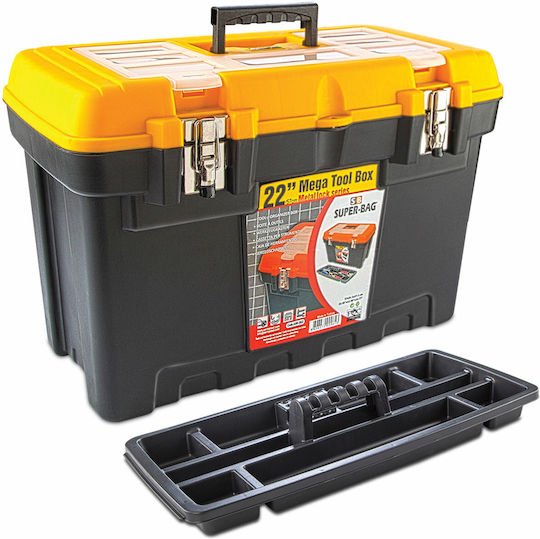 Asrin Hand Tool Case Plastic with Tobacco Case Dimensions: W57xD31.5xH37.5cm