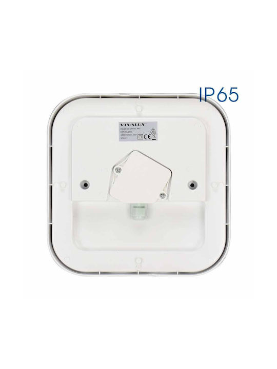 Vivalux Waterproof Outdoor Ceiling Light with Integrated LED in White Color VIV004749