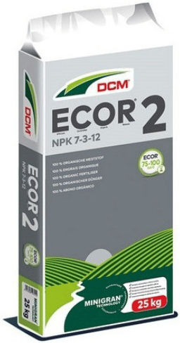 DCM Eco-mix 2 Organic Granular Fertilizer Nitrogen, Phosphorus, Potassium (7-3-12) for Flowering Plants, Fruitful 25kg
