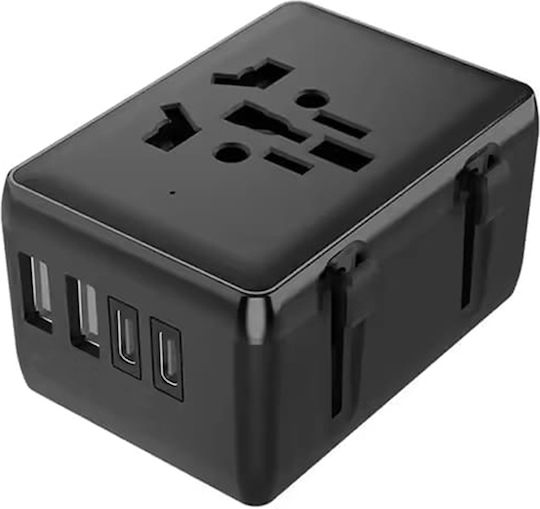 Techsuit Adaptor Priză de la Universal în Universal