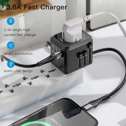 Yesido MC10 Universal Plug Adapter