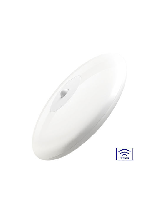 Braytron Плафониера за Външен Таван с Вградено LED в Бял Цвят BH15-01130