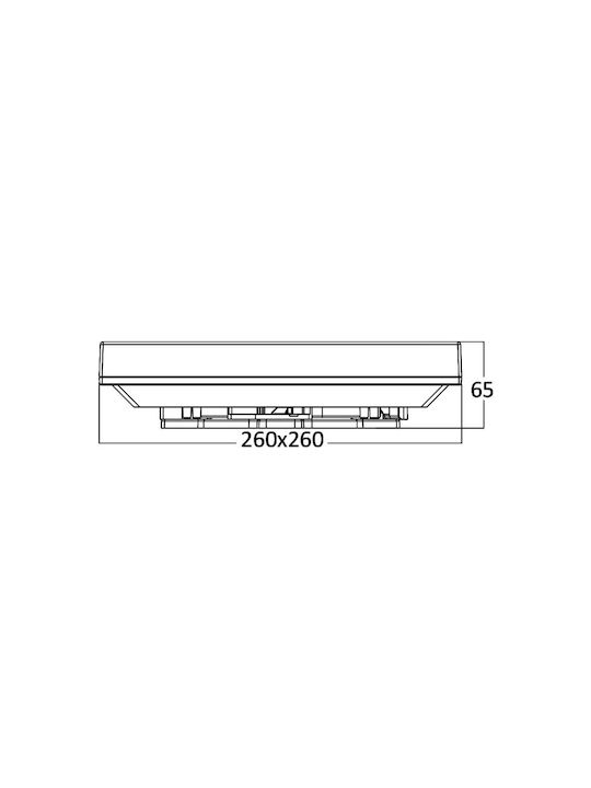 Braytron Deckenleuchte für den Außenbereich mit integriertem LED in Weiß Farbe BH15-03100