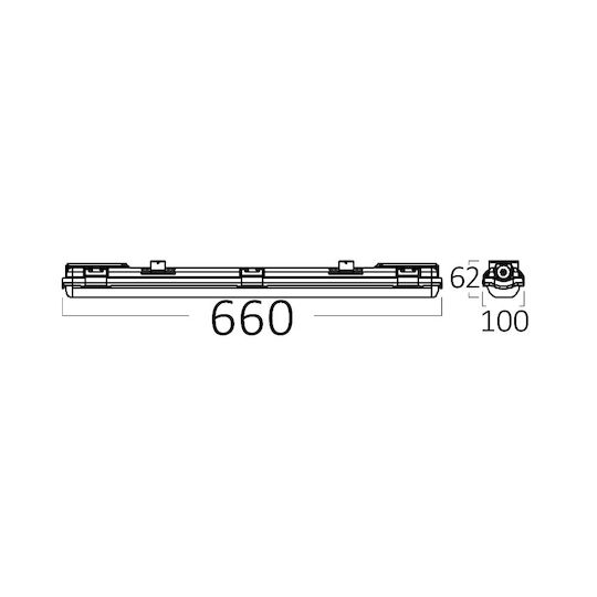 Braytron Lumină Batten Pentru Exterior cu LED Integrat 200buc