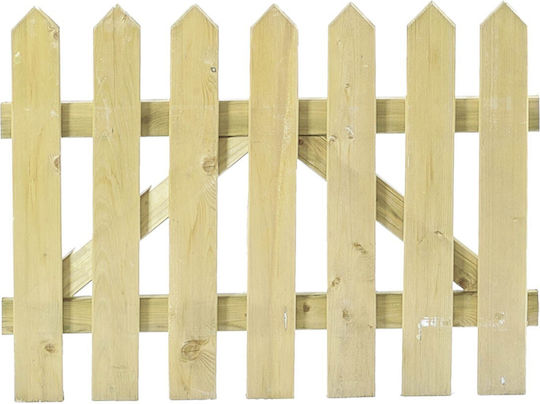 Dom Wood Wooden Fence in Beige Colour 75cm x 1.5m