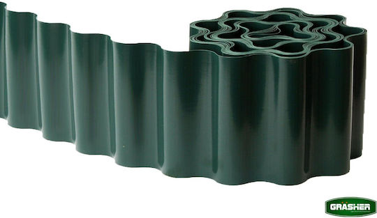 Grasher Plastic Garden Border in Green Color 10cm x 9.0m