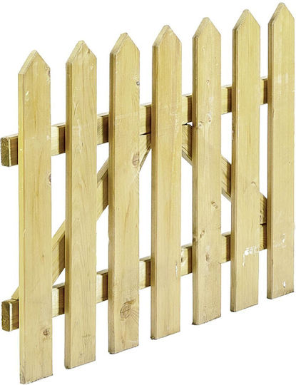 Showood Ξύλινη Πόρτα Φράχτη σε Μπεζ Χρώμα 75cm x 1m