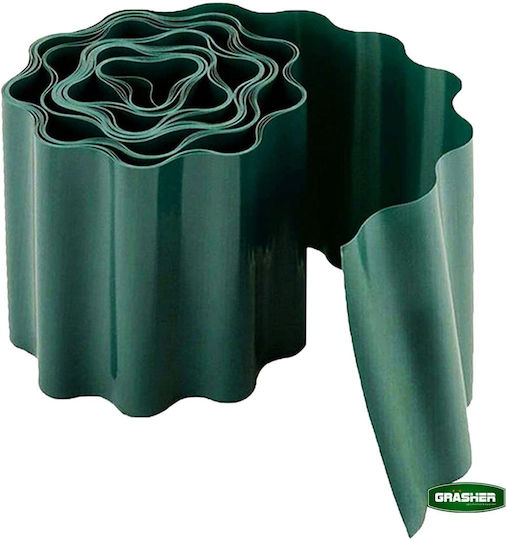 Grasher Plastic Garden Border in Green Color 10cm x 9.0m