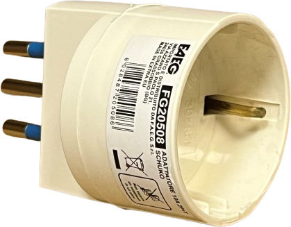 FAEG Universal to Italy Plug Adapter