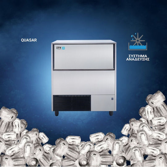 ITV Ice Makers Quasar NGQ130 Ice Machine with Stirring Mode and Daily Production 111kg