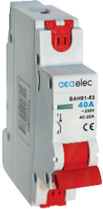 Aca 1-Pole General Use Panel Push Button Switch 230V 40A