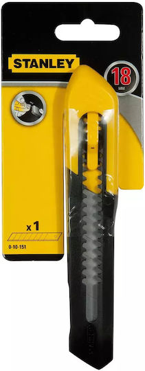 Stanley Folding Knife with Blade Width 18mm Yellow