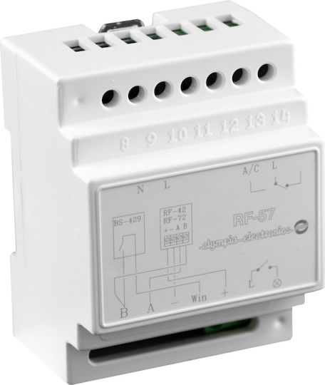 Olympia Electronics RF-57 Schienenumschalter Beleuchtungs- & Klimaanlagensteuerung