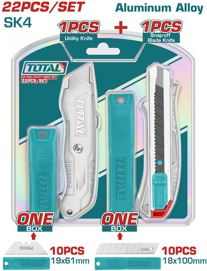 Total Set Folding Knives with Blade Width 18mm