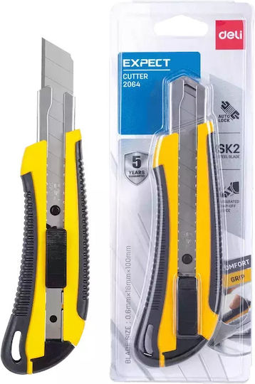 Deli Folding Knife Security Yellow