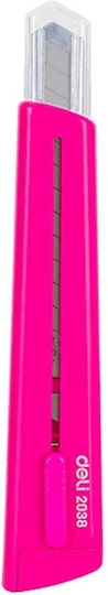Deli Faltschneider Rio Sicherheit mit Kunststoff Körper Pink