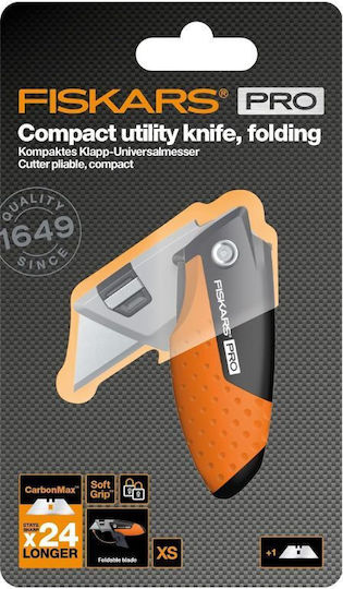 Fiskars Κοπίδι Φαλτσέτα Carbonmax με Μεταλλικό Σώμα και Πλάτος Λάμας 30mm