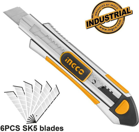 Ingco Folding Knife with Blade Width 18mm