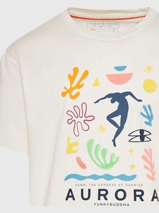 Tricou Multicolour, White