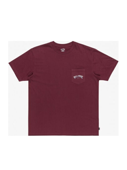 Stacked Arch T-shirt Burgundy
