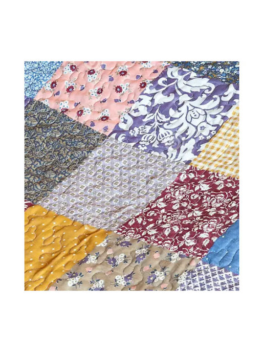 Κουβερλί Μονό από Πολυεστέρα Multicolored 140x200cm