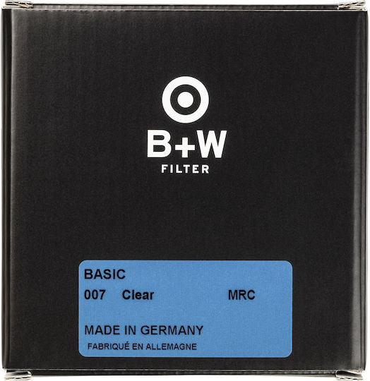 B+W Basic Clear Lens Filter Diameter 82mm with MRC Coating Scratch Resistant for Photography Lenses