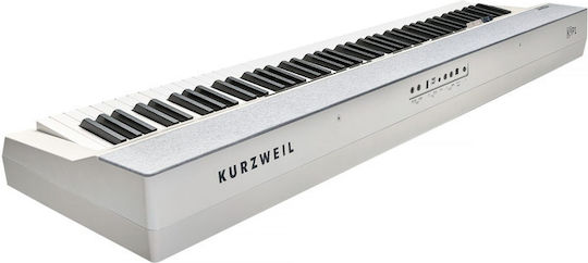 Kurzweil Electric Stage Piano with 88 Weighted Keys Built-in Speakers and Connection with Headphones White