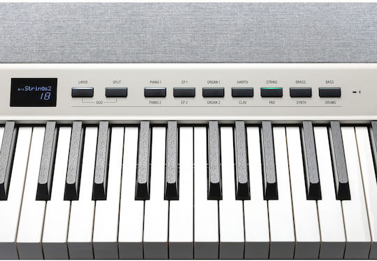 Kurzweil Electric Stage Piano with 88 Weighted Keys Built-in Speakers and Connection with Headphones White