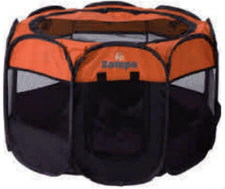Zampa Foldable Fabric Dog Park 60x60x60cm Grey