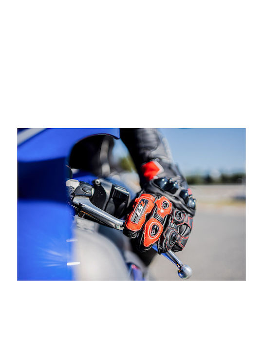 LS2 Swift Men's Motorcycle Gloves Leather Black/Red