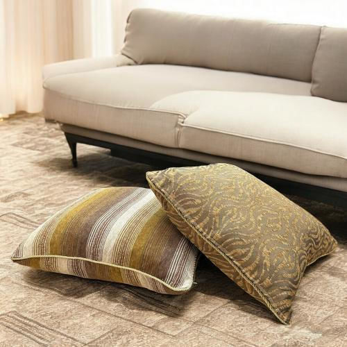 Linea Home Μαξιλαροθήκη Tiger Χρυσαφί 65x65εκ.