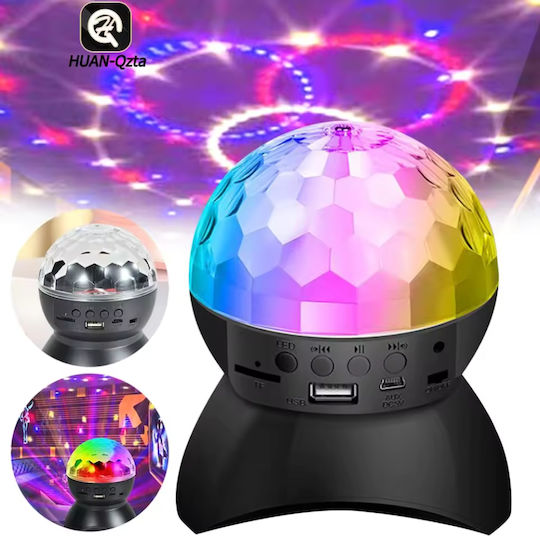 Globus Disco Kristall Magische Kugel RGB LED Bluetooth Lautsprecher Musik Drehende Lichteffekte