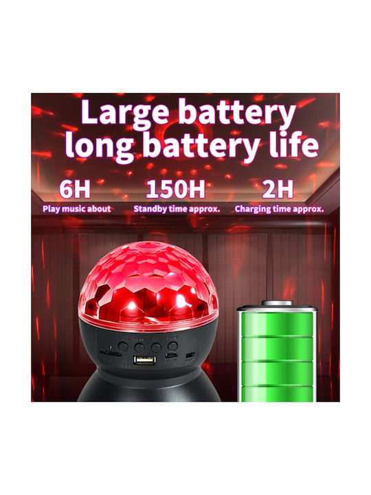 Globe Disco Crystal Magic Ball Rgb Led Bluetooth Speaker Music Rotating Light Effects