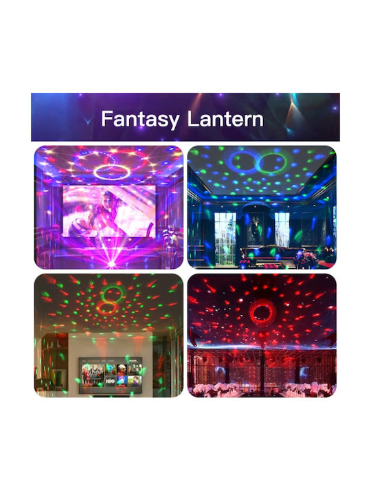 Globe Disco Crystal Magic Ball Rgb Led Bluetooth Speaker Music Rotating Light Effects