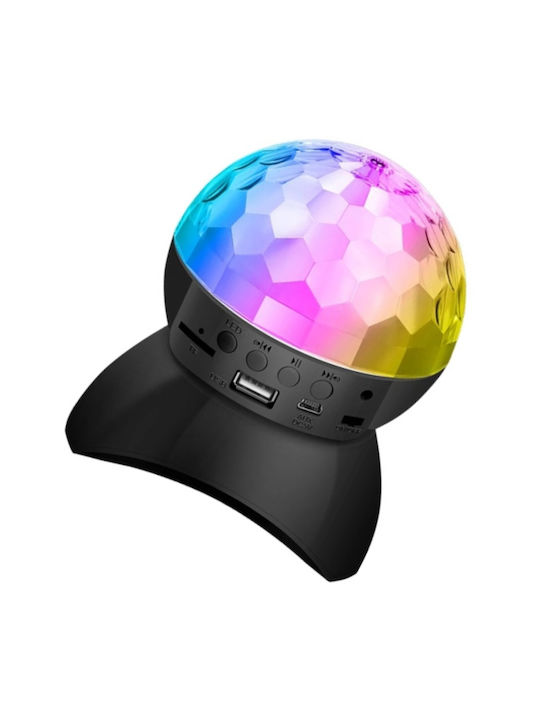 Globe Disco Crystal Magic Ball Rgb Led Bluetooth Speaker Music Rotating Light Effects