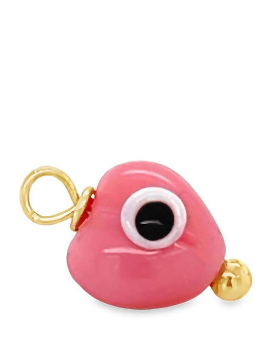 Xryseio Charm Ochi Protector Din Aur Galben 14 Carate