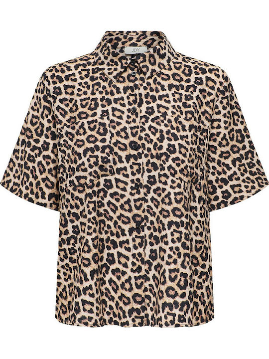 Women's Short Sleeve Shirt Brown