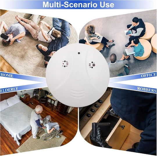 Cameră Spion Detector de Fum Iuni D101 8 Gb Wi-fi Vizualizare 4k Detectare Mișcare