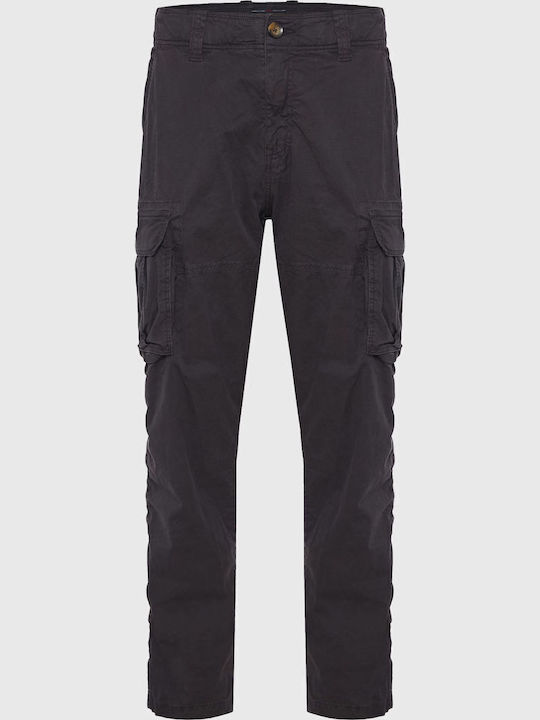 Trousers Cargo Elastic in Tapered Line Gray