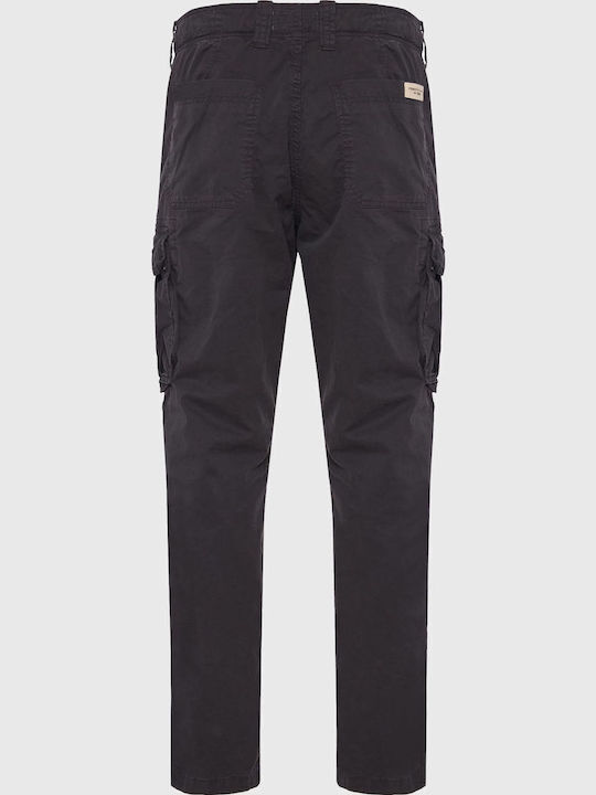 Trousers Cargo Elastic in Tapered Line Gray