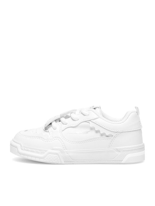Kinder Sneakers Hoch Weiß