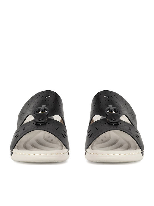 Platforme Dama Tip Slip On Negre