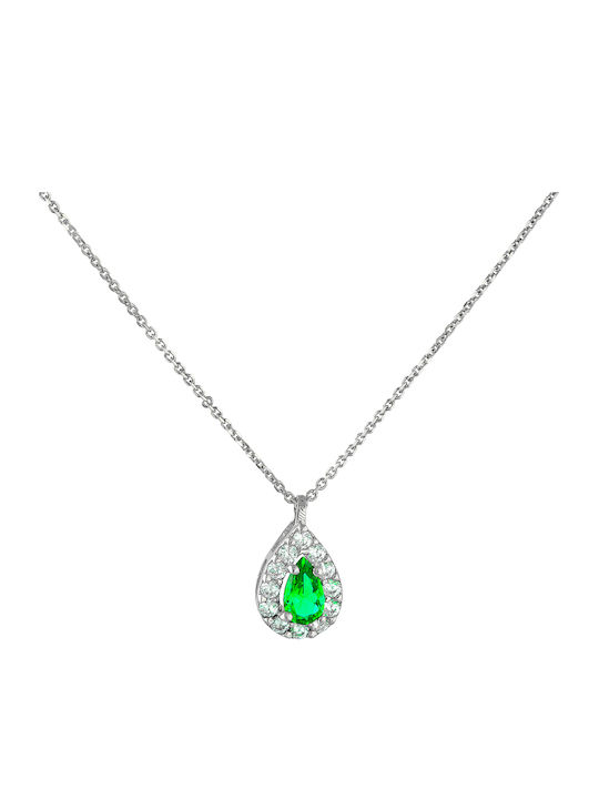Ioannis Kosmima Set with Necklace , Earrings & Ring from White Gold 14K with Stones