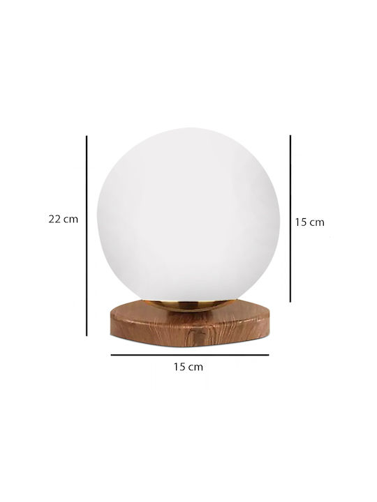 Megapap Onda Decorative Lamp with Socket for Bulb E27 White