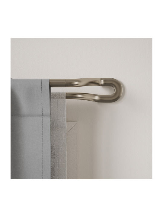 Umbra Extendable Metallic Curtain Pole Midnight Double with Rod Ø19mm 107-305cm Nickel Matt